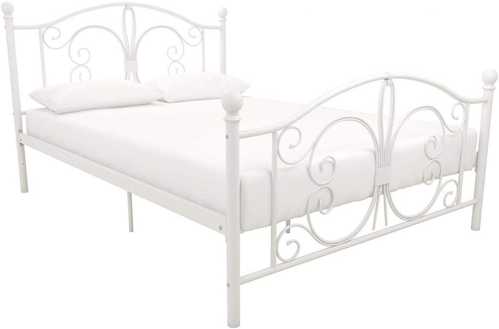 Vintage Antique Style Metal Bed Frame – Vintage Design White - Vintage ...